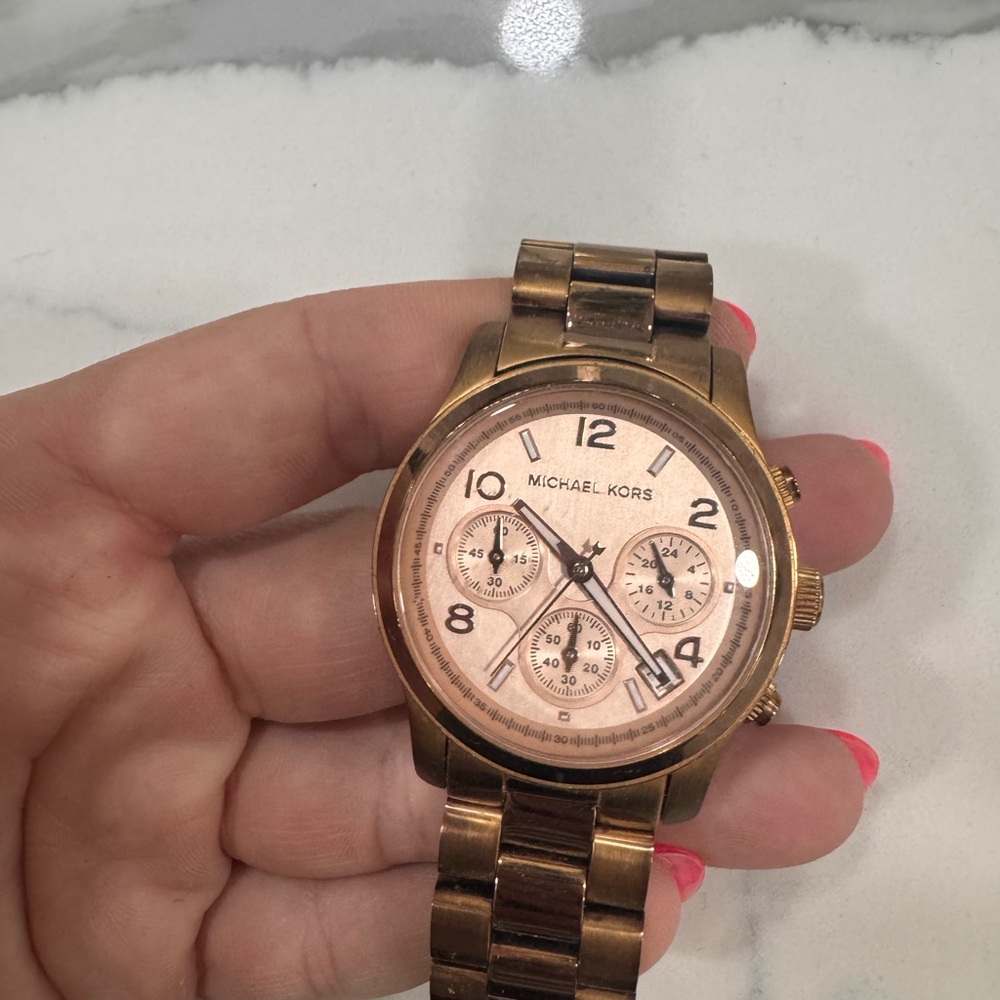 Michael Kors Rose Gold Chronograph Watch